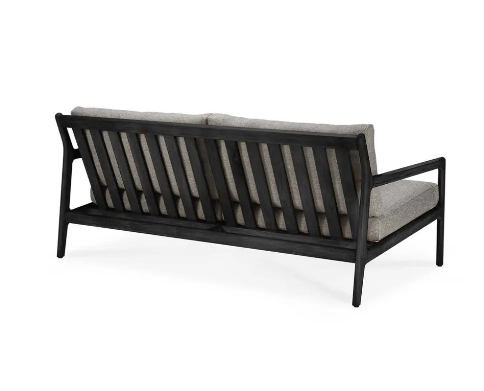 Jack Outdoor 2-sits Soffa | Svartlackad Teak, Mocha