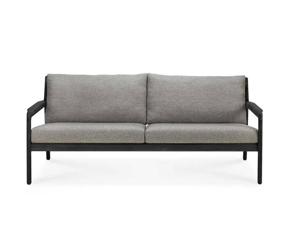 Jack Outdoor 2-sits Soffa | Svartlackad Teak, Mocha