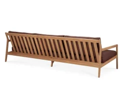 Jack Outdoor 3-sits Soffa | Teak, Burgundy