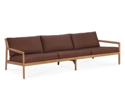 Jack Outdoor 3-sits Soffa | Teak, Burgundy