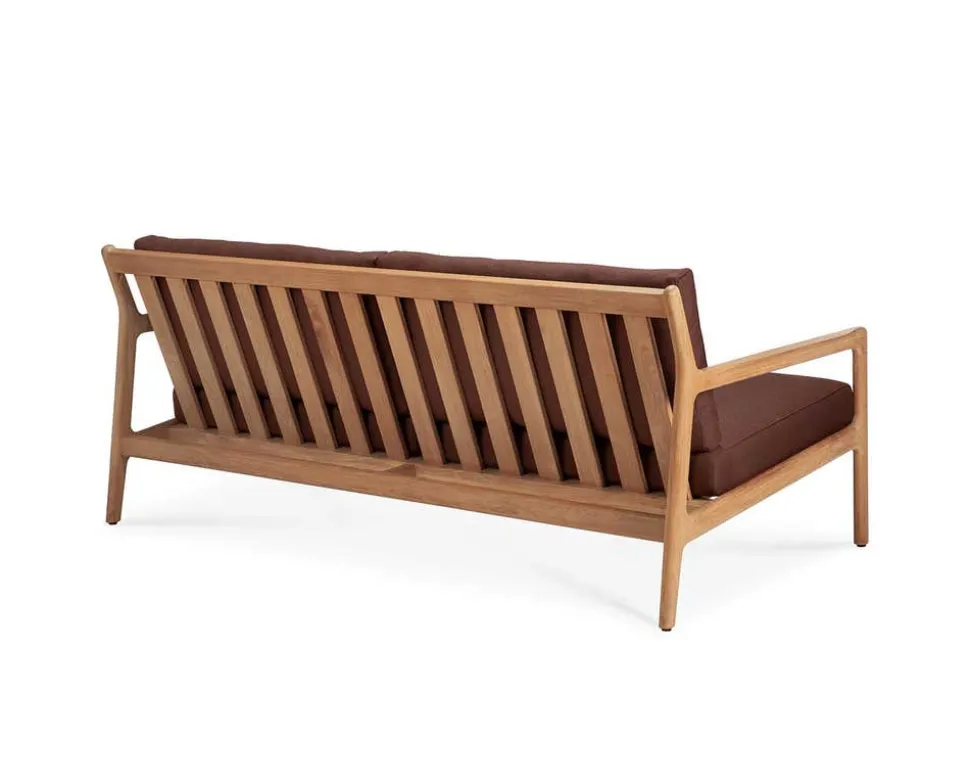 Jack Outdoor 2-sits Soffa | Teak, Burgundy