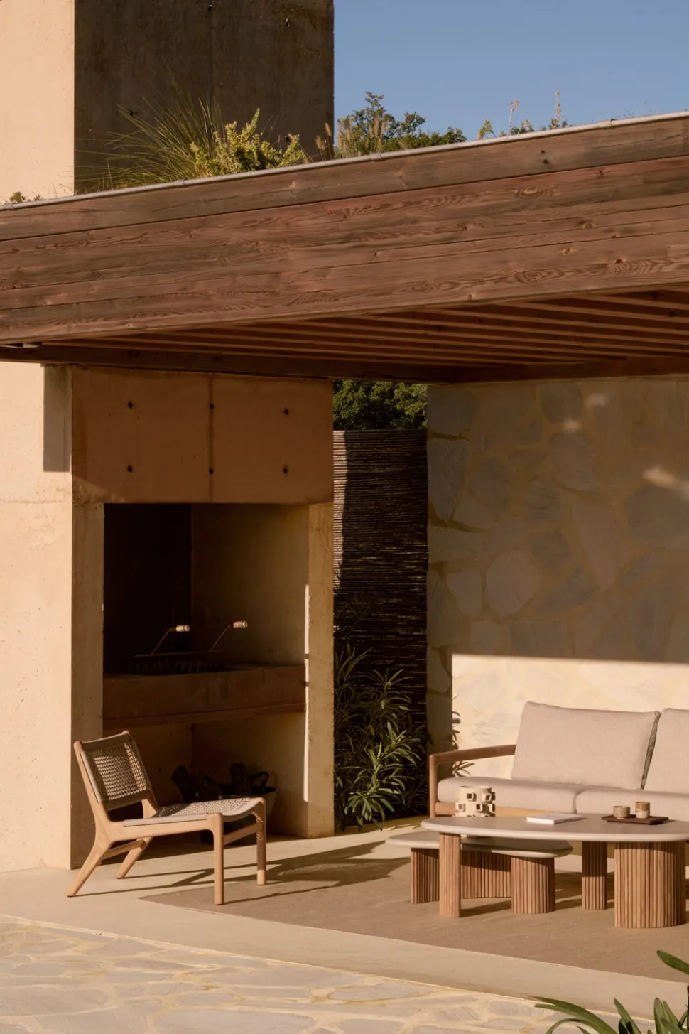 Jack Outdoor 2-sits Soffa | Teak, Natural
