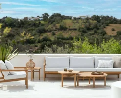 Jack Outdoor 3-sits Soffa | Teak, Off White