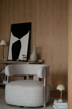 Jenison Loungestol | Ljusbeige/Vitpigmenterad Ek