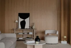 Jenison Loungestol | Ljusbeige/Vitpigmenterad Ek