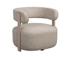 Jenison Loungestol | Ljusbeige/Vitpigmenterad Ek