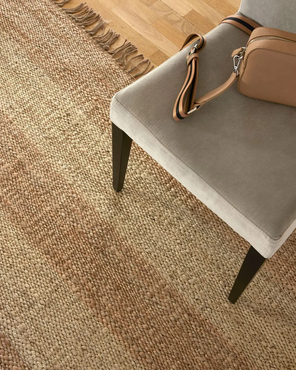 Jute Stripes Matta 200x300 Natural