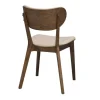 Kato Stol | Brunlackad Ek, Beige