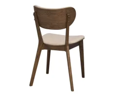 Kato Stol | Brunlackad Ek, Beige