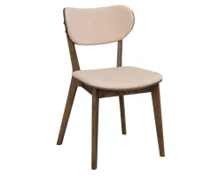 Kato Stol | Brunlackad Ek, Beige