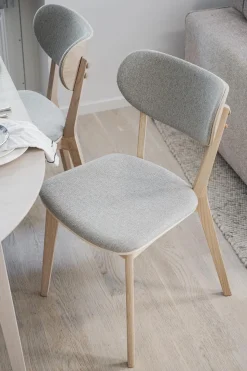 Kato Stol | Vitpigmenterad Ek, Ljusgrå
