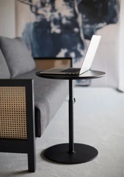 Kiffa sidobord | Svartbetsad ek Ø45