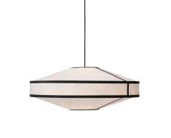 Kite Pendel | Svart/Vit  Ø75