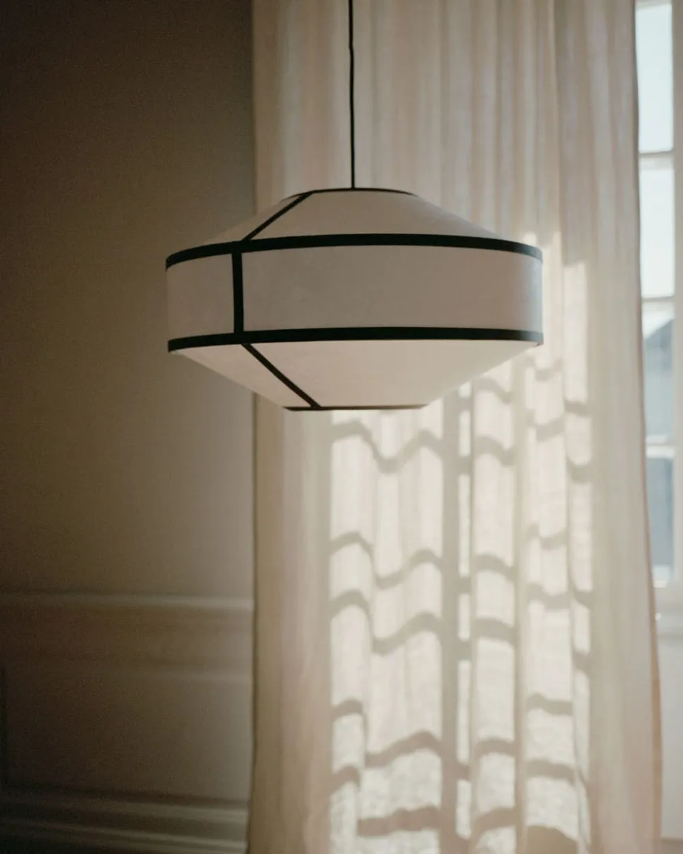 Kite Pendel | Svart/Vit Ø65