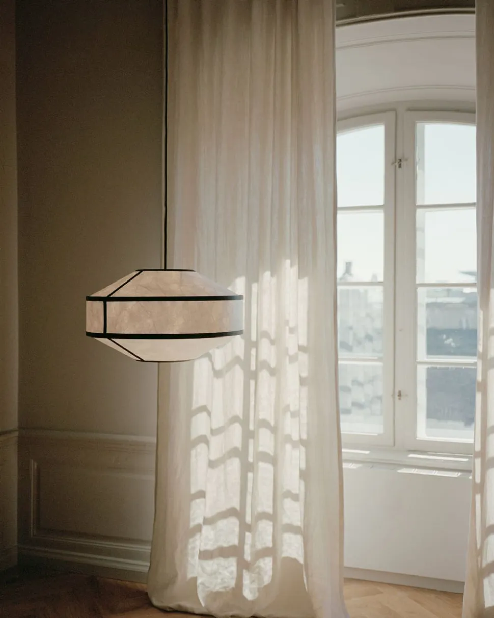 Kite Pendel | Svart/Vit Ø65