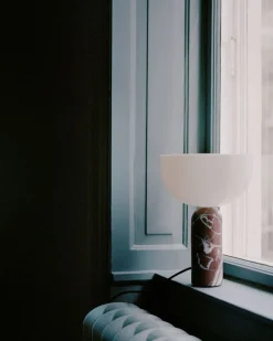 Kizu Bordslampa Large | Rosso Levanto Marble