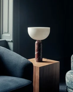 Kizu Bordslampa Small | Rosso Levanto Marble