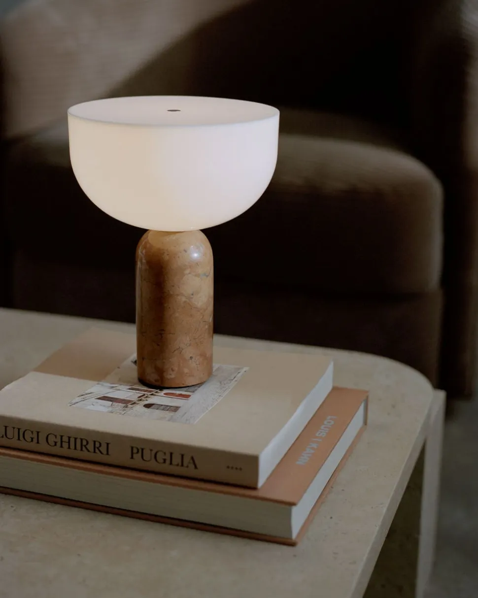 Kizu Portabel Bordslampa | Breccia Pernice Marmor