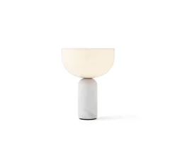 Kizu Portabel Bordslampa | Vit Marmor