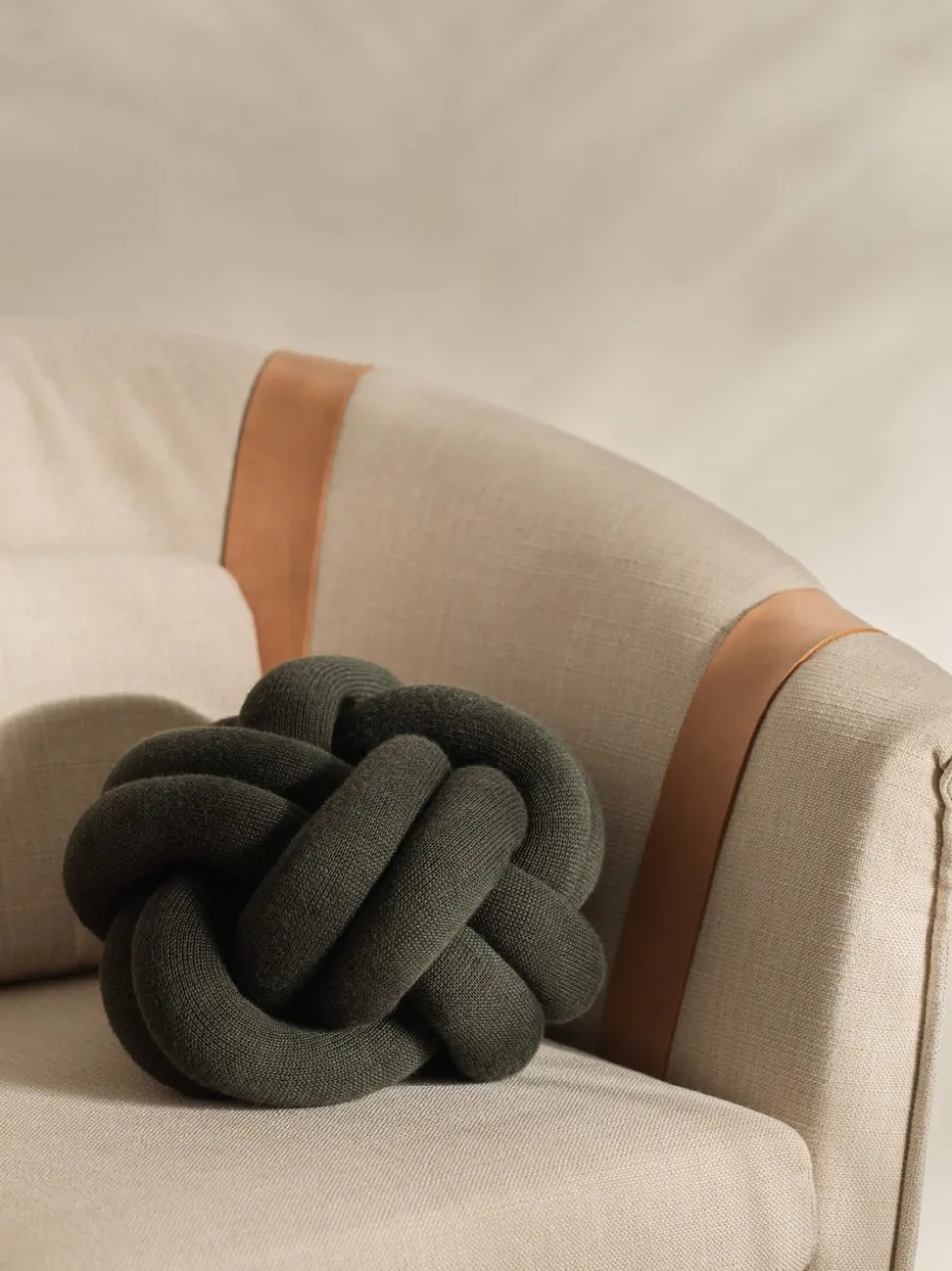 Knot Cushion | Forest Green