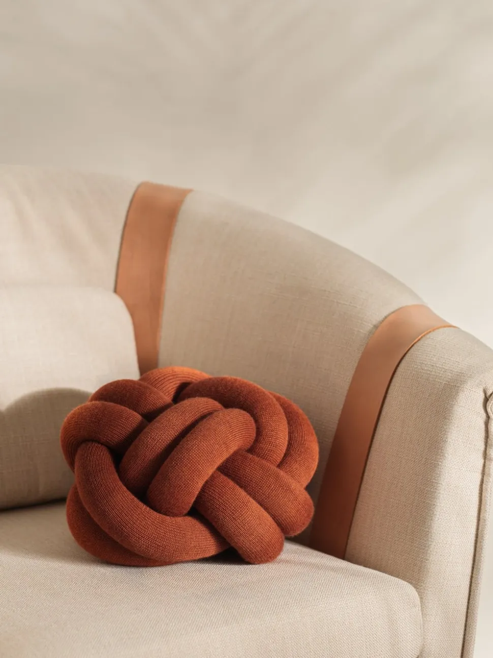 Knot Cushion | Ochre