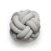 Knot Cushion | White-Grey