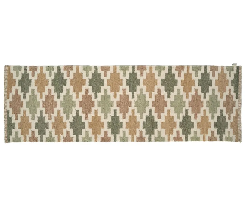Korsnäs Gångmatta 80x250 Grönbeige
