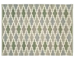 Korsnäs Matta 170x230 Blågrön