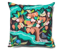 Kuddfodral Botanical Cherry Svart