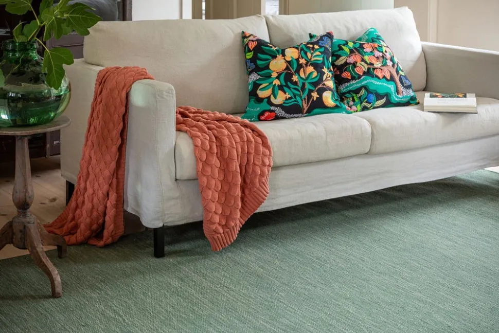 Kuddfodral Botanical Orange Svart