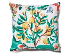 Kuddfodral Botanical Orange Vit