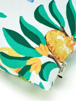 Kuddfodral Botanical Orange Vit
