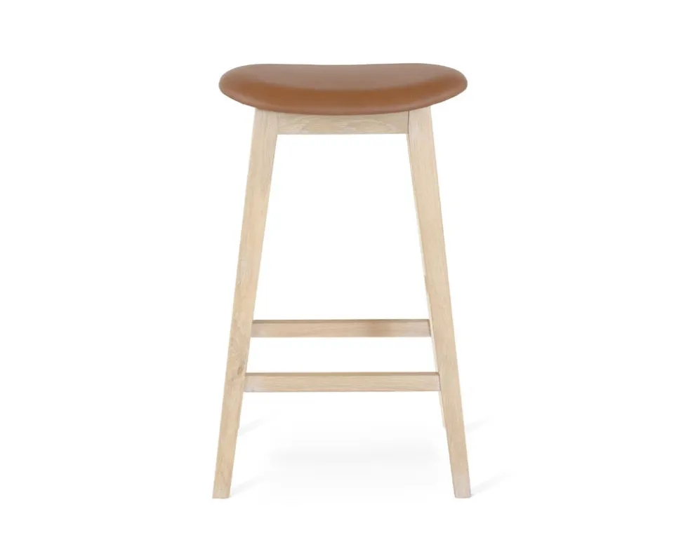 Kyoto Barpall Vitoljad Ek | Lädersits Cognac