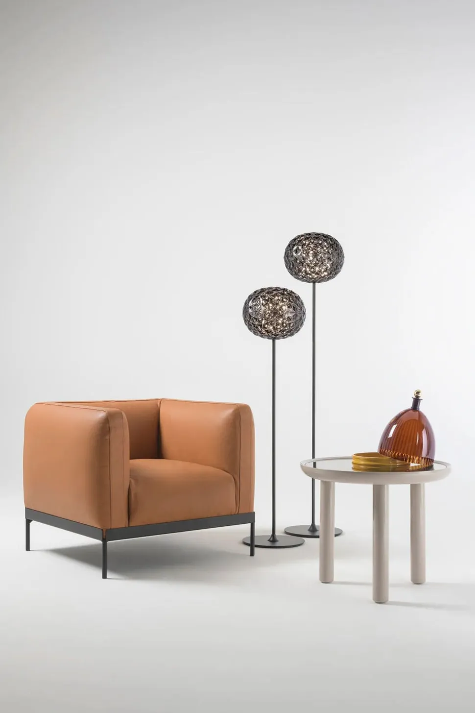 La Coupole Skål | Amber/Brick Red