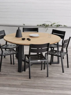 Laurion Matbord Ø150 | Teak / Aluminium