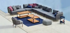 Level Soffbord Small | Lavagrå | Ljusgrå Keramik