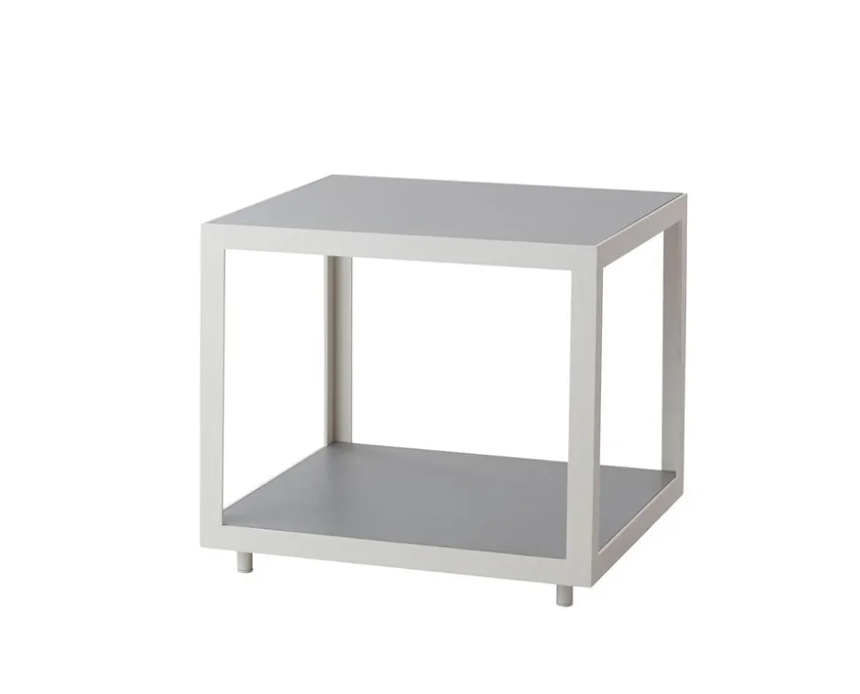 Level Soffbord Small | Vit | Ljusgrå Keramik