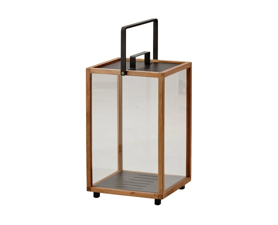 Lighthouse Lykta Large | Teak/Lava Grey