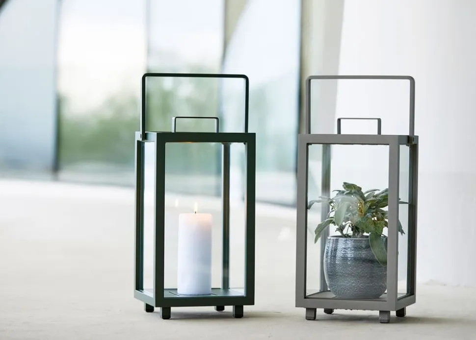 Lighthouse Lykta Large | Teak/Lava Grey