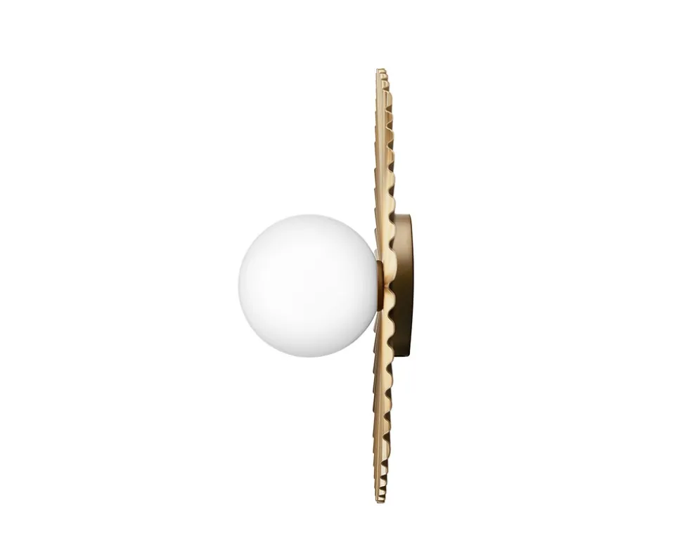 Liila Muuse Vägg-/Taklampa, Medium | Nordic Gold/Opal