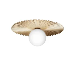 Liila Muuse Vägg-/Taklampa, Medium | Nordic Gold/Opal