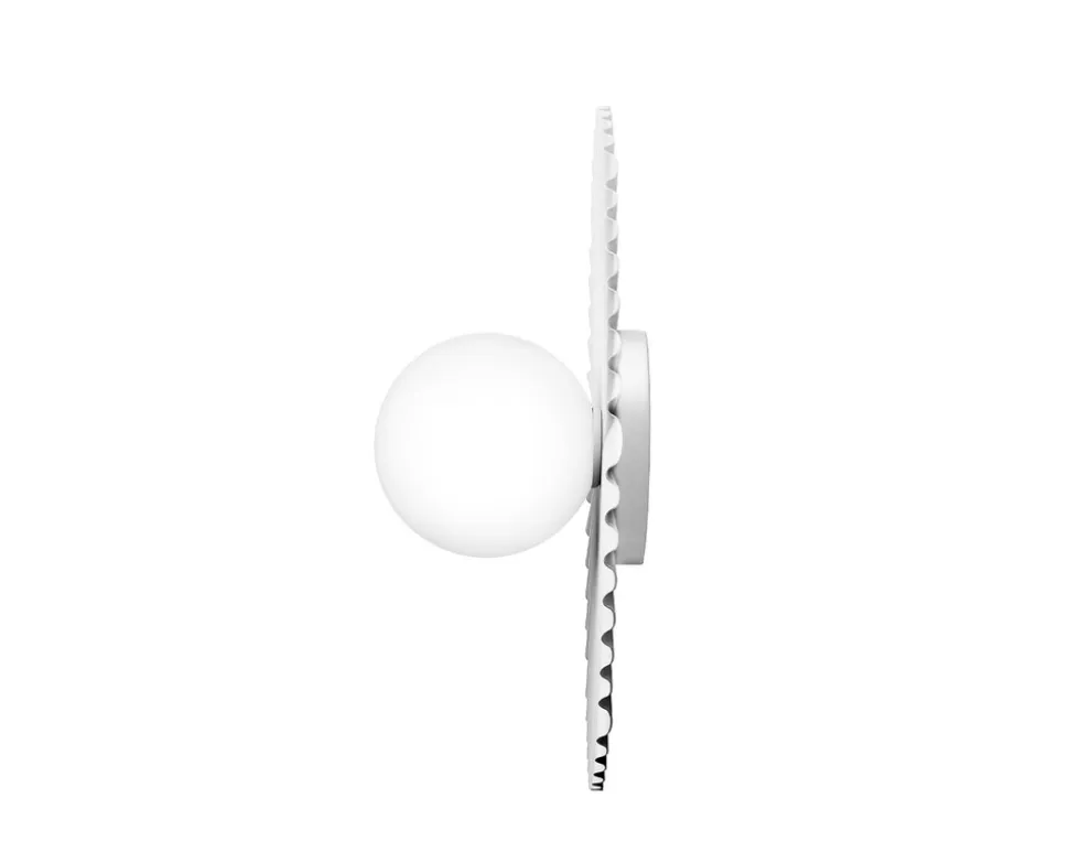 Liila Muuse Vägg-/Taklampa, Medium | White/Opal