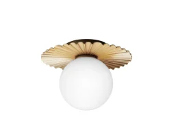 Liila Muuse Vägg-/Taklampa, Small | Nordic Gold/Opal