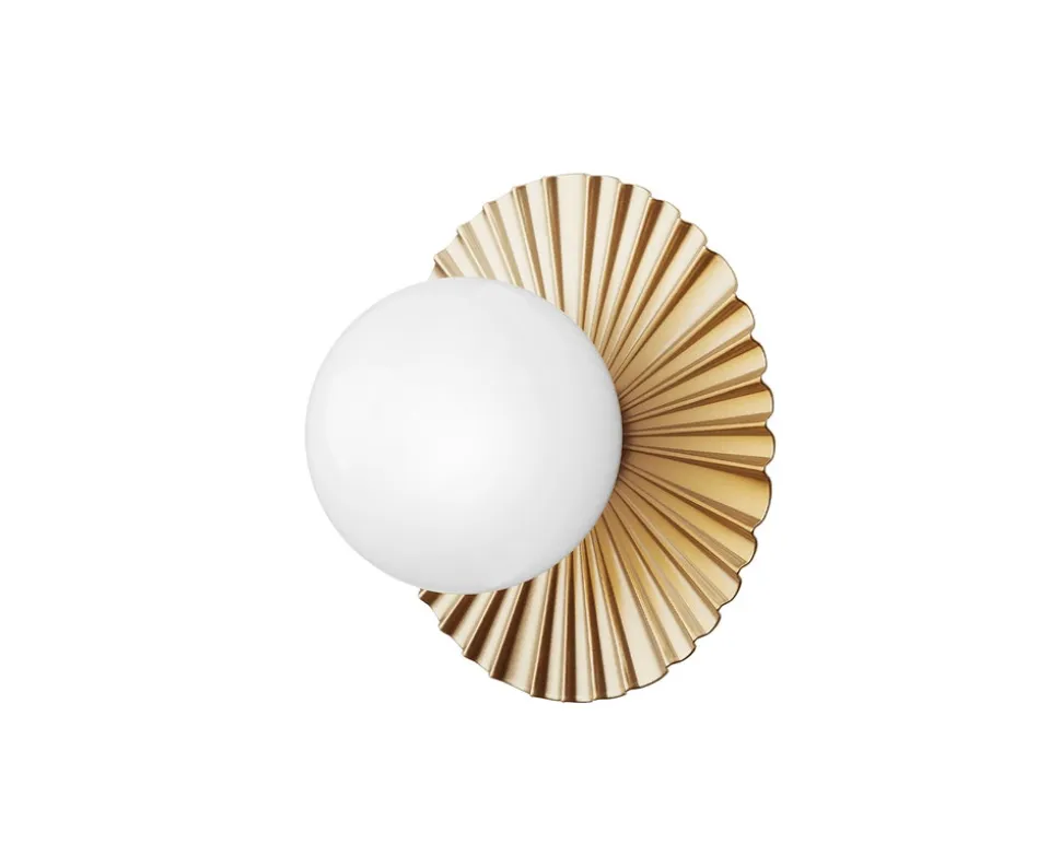 Liila Muuse Vägg-/Taklampa, Small | Nordic Gold/Opal