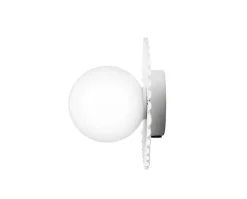 Liila Muuse Vägg-/Taklampa, Small | White/Opal