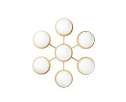Liila Star Vägg-/Taklampa | Nordic Gold/Opal