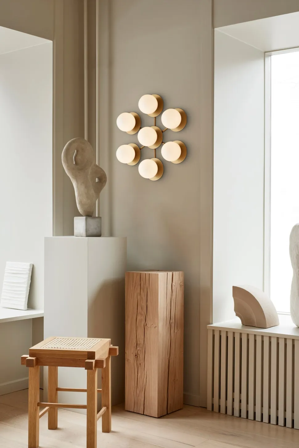Liila Star Vägg-/Taklampa | Nordic Gold/Opal