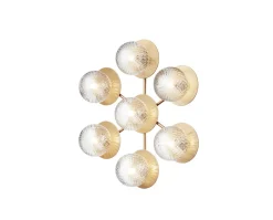 Liila Star Vägg-/Taklampa | Nordic Gold/Optic Clear