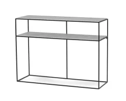 Lime Avställningsbord | Betonglaminat | Svart metall