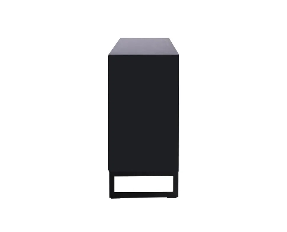 Line Byrå Burned Walnut/ Black | 3+3 Lådor